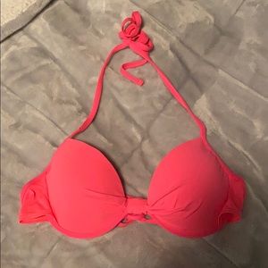 Pink bikini top